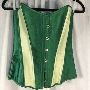 Green corset.  Size Small.